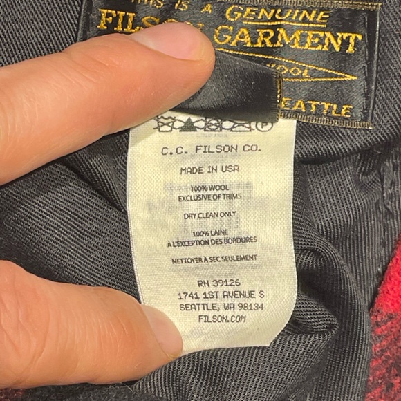 Filson Genuine size 36 MACKINAW WOOL BIB Overalls with Buffalo Check - Picture 4 of 16